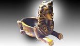 Brown Sphinx Ashtray 